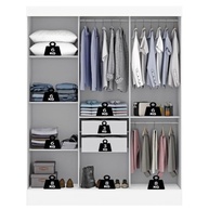 Guarda-Roupas Mônaco 3 Portas de Correr com Espelho - Design Moderno e Espaçoso para Casal - imagem 5