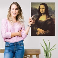 Pacote com 3 Pôsteres de Obras de Arte Clássicas - Mona Lisa, Noite Estrelada e Sobre o Ródano - Impressões Laminadas 45,72x61cm - imagem 3