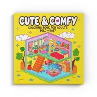 Kit 3 Livros de Colorir Adulto Cute & Comfy - Relaxamento e Criatividade - imagem 3