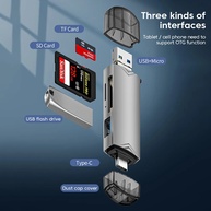Adaptador Leitor de Cartão 6 em 1: USB 3.0 - imagem 2