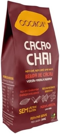 Cacao Chai Zero Açúcar Cookoa 300g - Bebida em Pó, Cacau, 6 Unidades - Saco de 310g - Glúten Free - imagem 2