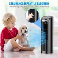 Ventilador de Torre 32cm com Controle Remoto | Silencioso, Econômico e Moderno - imagem 5