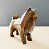 Chow-Chow Decorativo em Bronze - Estátua 3D de 10cm com Detalhes Realistas - imagem 5