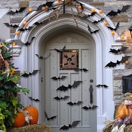 Adesivos de Parede Morcego 3D - Decoração Assustadora para Halloween - imagem 1