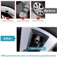 Tampas de Válvula de Pneu Premium para GMC - Proteção e Estilo em Metal Preto (4 Peças) - imagem 5