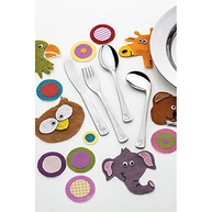 Jogo de Talheres Infantil em Aço Inox 4 Peças - Tramontina Baby com Design Divertido - imagem 4
