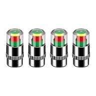 4 Tampas de Válvula Monitor de Pressão de Pneu: Segurança Visual Instantânea para Seu Veículo - imagem 1