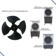 Hélice 4 Pás para Climatizador de Ar Portátil - Compatibilidade Universal 45L a 100L - imagem 3