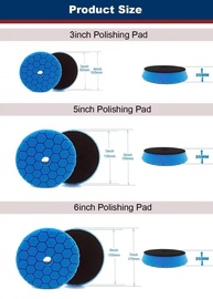Almofadas de Polimento 6" para Polidor de Carro - Controle Profissional e Acabamento Impecável - imagem 5
