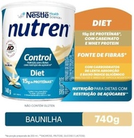Pó para Preparo de Bebida Baunilha Diet Zero Lactose Nutren Control Lata 740g - imagem 1