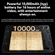 Xiaomi Poco Pad Tablet de 12,1 polegadas, 8 GB de RAM + 256 GB de ROM, tablet Android WiFi, resolução de 2560 x 1600, tela de 120 Hz, bateria de 10000 mAh, carregamento rápido de 33 W(Cinza) - imagem 8