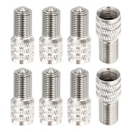8x Tampas de Válvula de Pneu de Cobre Niquelado 24mm - Vedação Dupla para Alta Pressão - imagem 1