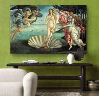 Quadro Decorativo O Nascimento de Vênus - Botticelli 95x65cm - Tela Acetinada Premium - imagem 4
