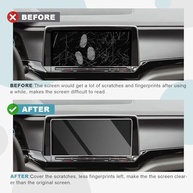 Protetor de Tela CDEFG 2 Peças Vidro Temperado 9H HD para VW Atlas/Atlas Cross Sport 2024-2025 (12" Navi + 10.2" Painel) - imagem 3