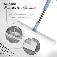 Rodo Vassoura Mágica 2 em 1 com Raspador de Silicone 50cm - Limpeza Eficiente para Vidros, Pisos e Superfícies - imagem 5
