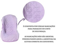 Capa Protetora 2 Peças Algodão para Cadeirinha de Bebê - Conforto Lilás - imagem 4