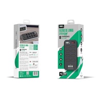 Régua de Energia 8 Tomadas + 4 USB 2M N&Y: Organize e Proteja seus Dispositivos - imagem 5