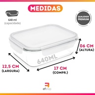 Conjunto 10 Potes de Vidro Hermético 640ml - Armazenamento Saudável e Versátil - imagem 4