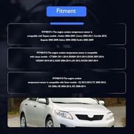 Sensor de Temperatura do Líquido de Arrefecimento HiSport para Toyota e Lexus - Precisão e Durabilidade - imagem 5