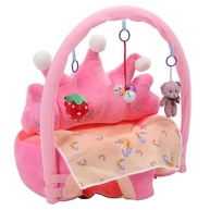 Assento de Apoio para Bebê em Forma de Coroa - Conforto Ergonômico com Brinquedos de Atividades - imagem 4