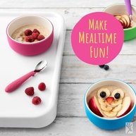 Tigelas de Porcelana com Sucção para Bebês - 4 Unidades com Manga de Silicone Anti-Derrapante - imagem 3