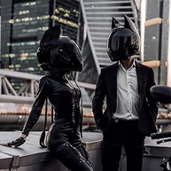 Capacete Modular Bluetooth Orelha de Gato ECE Certificado - Estilo e Segurança para Motociclistas - imagem 3