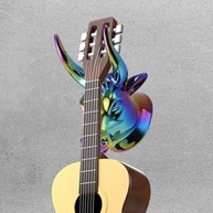 Suporte de Parede Dynwave Bull para Guitarra, Violão e Ukulele - Design Moderno e Seguro - imagem 4