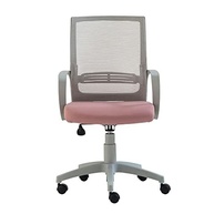 Cadeira de Escritório Giratória Stay Roal Cinza com Encosto em Tela e Assento Rosa - Conforto e Estilo para seu Home Office - imagem 4