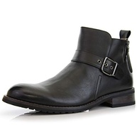 Ferro Aldo Botas de Motocicleta Masculinas Casuais com Zíper e Fivela, Preto, 12 - imagem 2