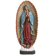 Estátua de Nossa Senhora de Guadalupe 22 cm - Figura Religiosa Pintada à Mão, Presente Católico com Detalhes Artesanais - imagem 1