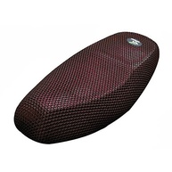 Capa de Assento Moto XL 3D Respirável - Conforto e Estilo Preto Vermelho - imagem 2