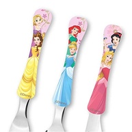 Simonaggio Disney Kids Princesas - Conjunto de Talheres Ergonômicos para Crianças (3 Peças, Rosa/Azul/Amarelo) - imagem 4
