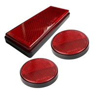 Conjunto de 3 Refletores Noturnos para Barcos, Adesivos Refletivos de Alta Qualidade, Alto Desempenho E Alta Visibilidade, Vermelho - imagem 1