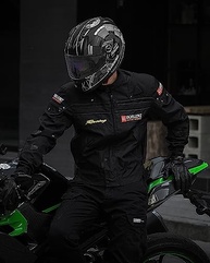 BORLENI Jaqueta de motocicleta Jaqueta de motocicleta, à prova de vento, equipamento de proteção de corpo inteiro, armadura CE para todas as estações - imagem 4