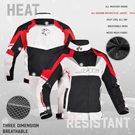 JAG Jaqueta de motocicleta de malha - Jaqueta de motociclista - Jaqueta masculina armadura de motocicleta nível 1 - Jaqueta masculina de alta visibilidade com armadura - imagem 5
