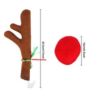 Decoração de Carro de Natal: Chifres de Rena Rudolph com Nariz Vermelho e Cauda - Toque Festivo Divertido! - imagem 3