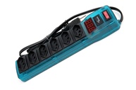 Filtro de Linha Power Line 6 Tomadas com Voltímetro Digital Bivolt - Proteção e Controle para Seus Equipamentos - imagem 1