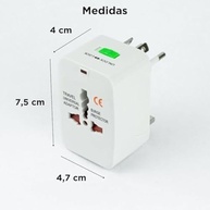 Kit 2 Adaptadores de Tomada Universal para Viagem - Conecte-se em Mais de 150 Países! - imagem 5