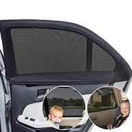 Kit 2 Persianas de Carro em Malha Elástica Respirável - Proteção UV e Privacidade para Janelas Traseiras - imagem 3