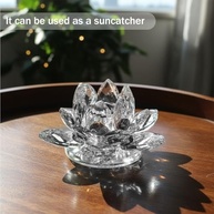 Estátua de Lótus em Cristal - Decoração Feng Shui para Mesa e Escritório - imagem 5