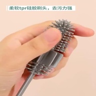 Escova Multifuncional para Copos de Silicone com Cabo Longo - Limpeza Profunda e Segura para Mamadeiras e Garrafas - imagem 3