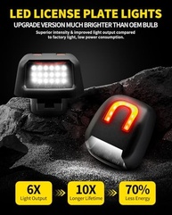 Luzes de Placa LED U-Shape Vermelha para Nissan Frontier, Armada, Titan, Xterra e Suzuki Equator - Brilho e Estilo - imagem 3