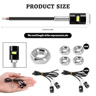 Kit 4 Lâmpadas LED Super Brilhantes 12V para Placa de Carro e Moto - Iluminação 6000K Universal à Prova d'Água - imagem 5