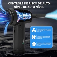 Aspirador de Pó Sem Fio 2 em 1 com 55000 RPM - Soprador e Espanador Portátil para Limpeza Profunda - imagem 5