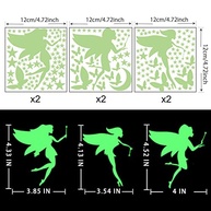 Decalques de Parede de Fadas que Brilham no Escuro - Adesivos Luminosos para Decoração de Quarto Infantil - imagem 2