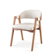 Cadeira Gaia para Mesa de Jantar em Linho Nude - Design Moderno e Conforto Excepcional - imagem 2