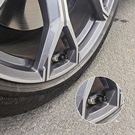 SINGARO: Tampas de Válvula de Alumínio Premium para Carros, SUVs, Motos e Bicicletas (4 Peças - Preto) - imagem 5