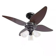 Ventilador de Teto Salvante 110/127V 4P com Luz - Tron/Fume | Potente e Silencioso - imagem 2