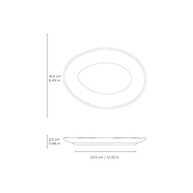 Conjunto de Pratos de Sobremesa Oval Porto Brasil - 6 Peças com Design Orgânico Greenery - imagem 4