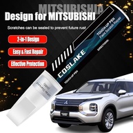 Tinta de retoque de carro (diamante preto (X47)) para Mitsubishi, kit de reparo de arranhões de pintura de carro, solução rápida e fácil de reparar, caneta removedor de arranhões 2 em 1 com 2 - imagem 3